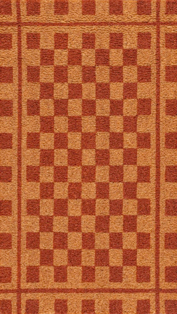 Harper Classic Farmhouse Checkerboard Coir Area Rug